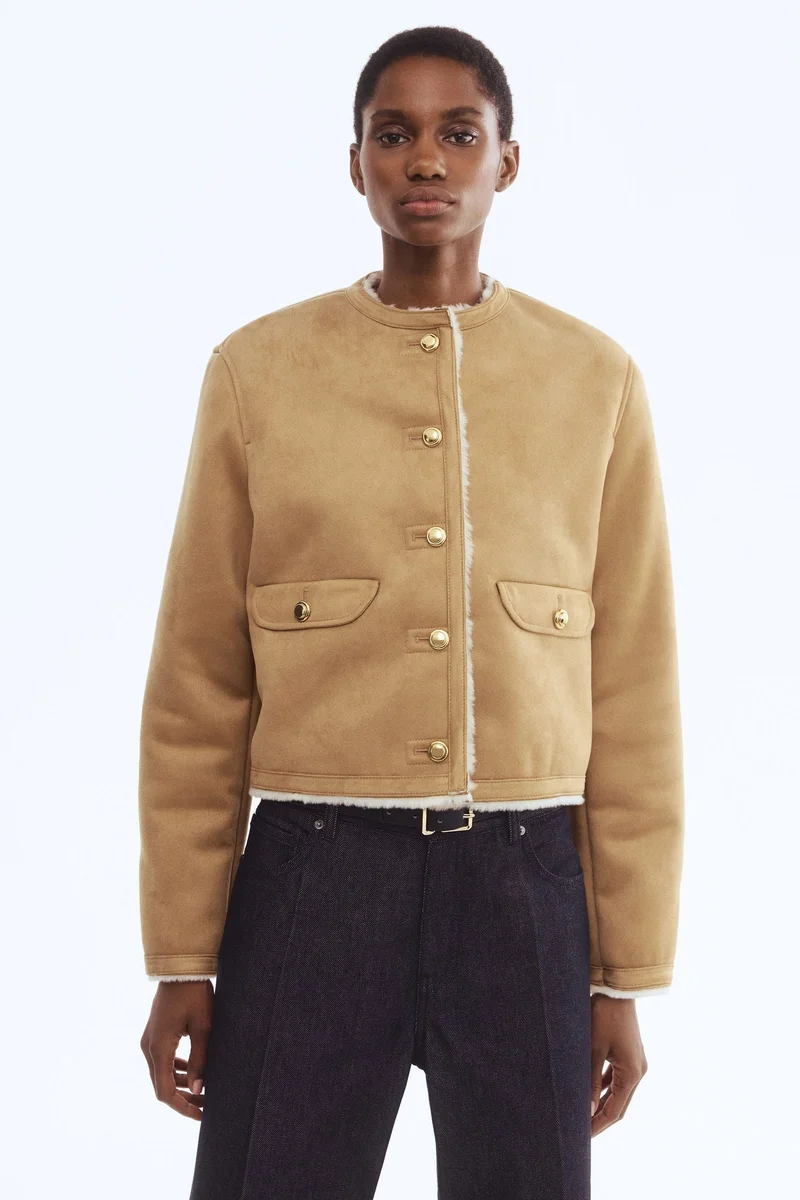 H&M Pile-lined jacket